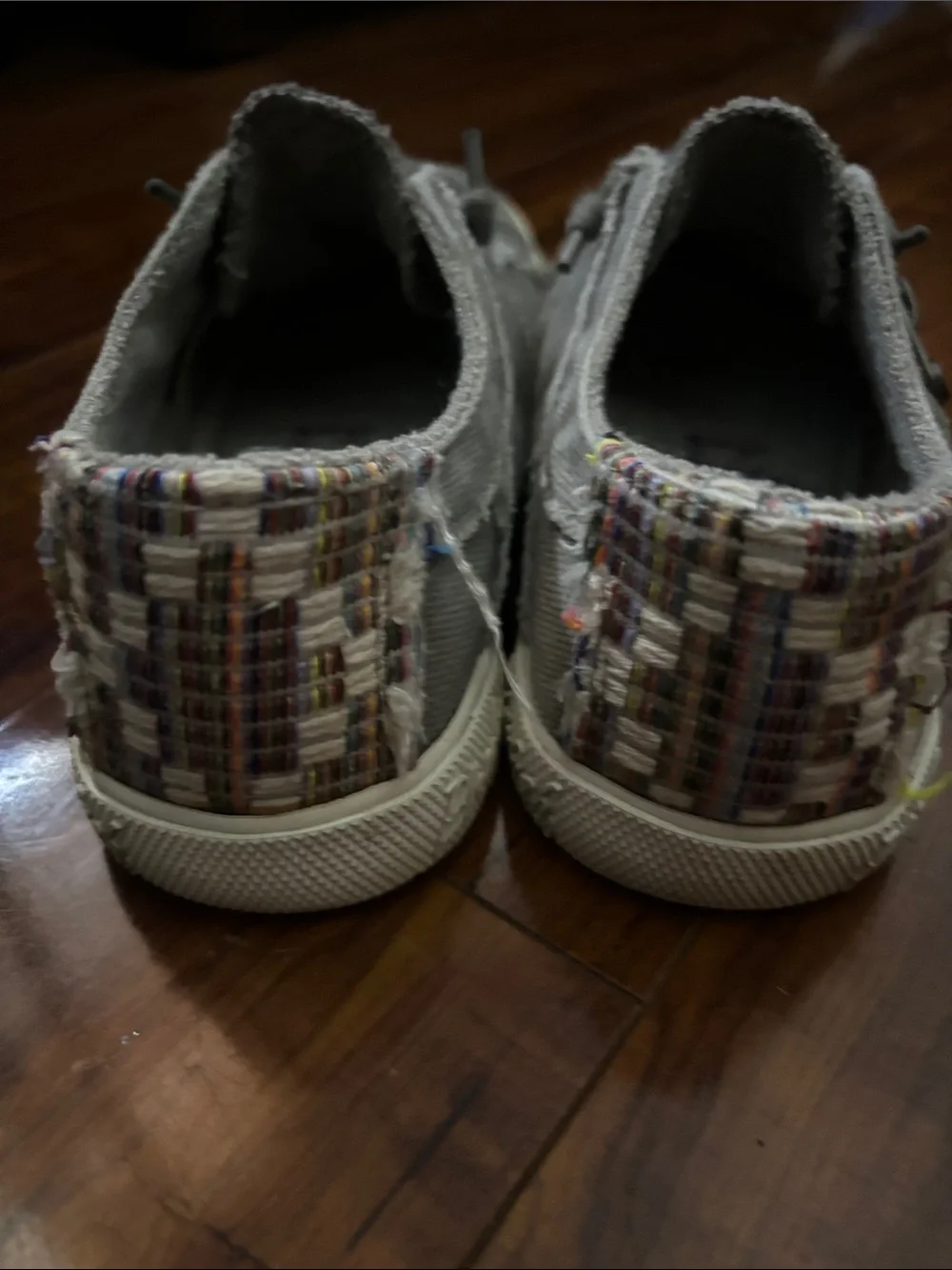 Blowfish Malibu Gray Canvas Low-Top Sneakers